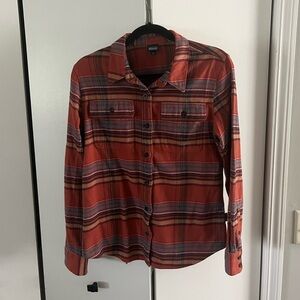Patagonia Worn Wear Organic Cotton Long Sleeve Flannel Button Down